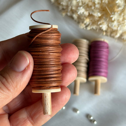 Boho Sunset – CT Point Farbset |  geflochtenes & gewachstes  Polyestergarn 1 mm | CT Point®| Mikromakramee Schmuckgarn