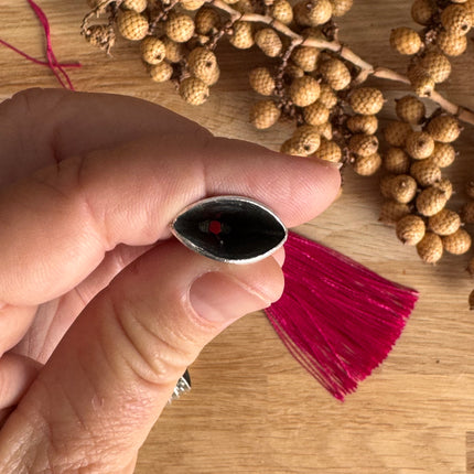 1 x Tassel End Cap Silver Ornament for DIY Jewelry