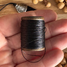 60 m x 0.3 mm Black (080) | Tassel/Quast Yarn | DIY Jewelry Making