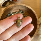 1 x Bronze Turtle Connector | For Micromacrame, Jewelry & DIY Projects