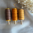 Golden Autumn – CT Point Farbset |  geflochtenes & gewachstes  Polyestergarn 1 mm | CT Point®| Mikromakramee Schmuckgarn