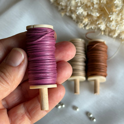Boho Sunset – CT Point Farbset |  geflochtenes & gewachstes  Polyestergarn 1 mm | CT Point®| Mikromakramee Schmuckgarn