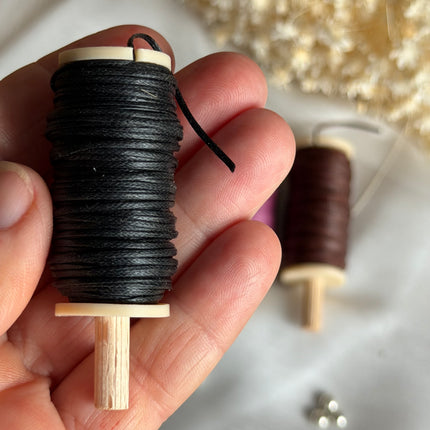 Dark Rose – CT Point Farbset |  geflochtenes & gewachstes  Polyestergarn 1 mm | CT Point®| Mikromakramee Schmuckgarn