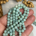 10 x Amazonit 6 mm | echte Edelsteinperlen - Makramee, Mikromakramee & DIY Schmuck