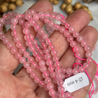 10 x Rosenquarz 4 mm | echte Edelsteinperlen - Makramee, Mikromakramee & DIY Schmuck