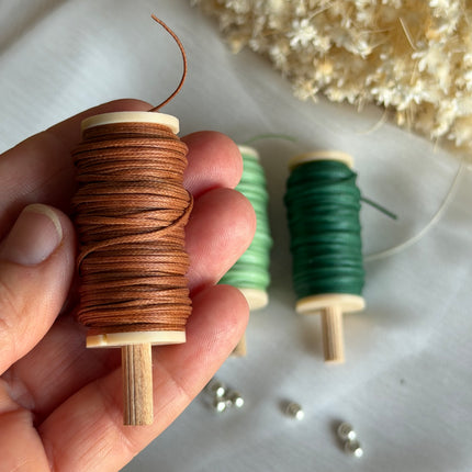 Forest Walk – CT Point Farbset |  geflochtenes & gewachstes  Polyestergarn 1 mm | CT Point®| Mikromakramee Schmuckgarn (Kopie)
