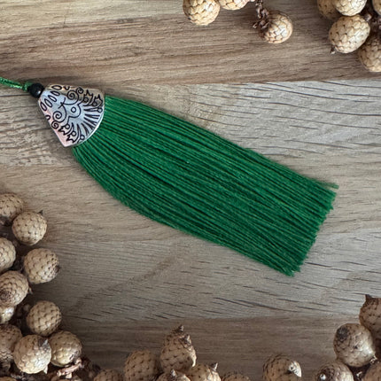 60 m x 0.3 mm Fir Green (082) | Tassel/Quast Yarn | DIY Jewelry Making