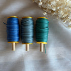 Ocean Blue – CT Point Farbset |  geflochtenes & gewachstes  Polyestergarn 1 mm | CT Point®| Mikromakramee Schmuckgarn