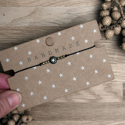 5 x Schmuckkarte "HANDMADE" mit Sternen für deine DIY Schmuck Kreationen