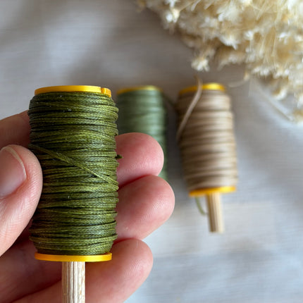 Sage & Stone – CT Point Farbset |  geflochtenes & gewachstes  Polyestergarn 1 mm | CT Point®| Mikromakramee Schmuckgarn