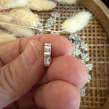 1 x Fatima Hand Silber Perle für Schmuckherstellung Arm- Fußband Kette Makramee