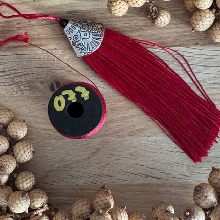 60 m x 0.3 mm Red (077) | Tassel/Quast Yarn | DIY Jewelry Making