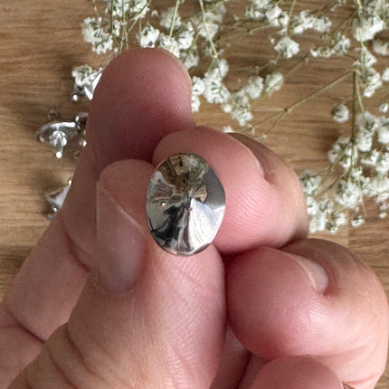 1 x Pilzanhänger Silber | 15 x 10 mm | Für Mikromakramee, Schmuck & DIY‘s