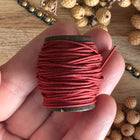 1 x 10 m Rostrot (041) | Ungewachstes Polyestergarn 1 mm für Mikro Makramee | Schmuckherstellung DIY