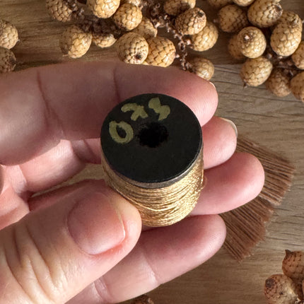 60 m x 0.3 mm Gold (073) | Tassel/Quast Yarn | DIY Jewelry Making