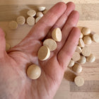 30 x Kleine Halbkugeln aus Holz (Durchmesser 1.8 cm)