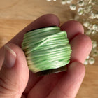 1 x Hellgrüne Schmuck Kordel in Seidenoptik  | ø 1,2 mm x 10 m | Für Mikromakramee, Schmuck & DIY‘s