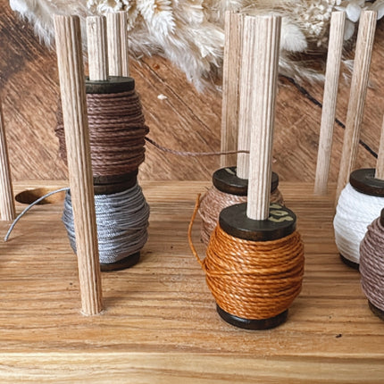 Baby STAR - Mikro Makramee Garnabroller  für kleine Rollen und Aufbewahrung