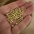 Gold-plated (14K) Spacer Beads (4mm) Micro Macrame Jewelry