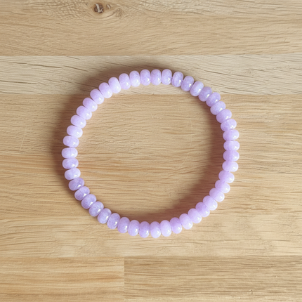 10 x Jade Perle - Flieder - Makramee, Mikromakramee & DIY Schmuck