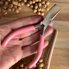 Rundzange mit pinkem Griff  | Schmuckzange DIY Schmuck | 12 cm lang