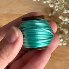 1 x Türkise Schmuck Kordel in Seidenoptik  | ø 1,2 mm x 10 m | Für Mikromakramee, Schmuck & DIY‘s
