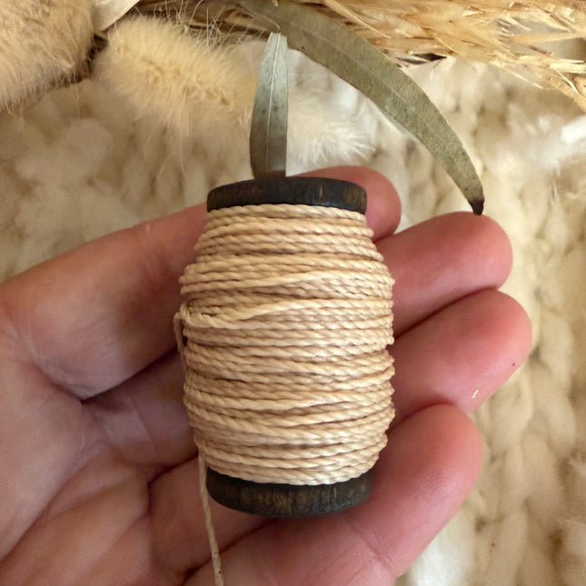 Sand (924) | Linhasita® gewachstes Polyestergarn 0,75 mm & 1 mm | Verschiedene Längen | Für Schmuck