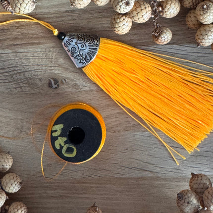 60 m x 0.3 mm Sunny Yellow (074) | Tassel/Quast Yarn | DIY Jewelry Making