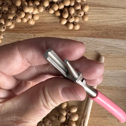 Rundzange mit pinkem Griff  | Schmuckzange DIY Schmuck | 12 cm lang