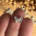 1 x Cute Silver Butterfly Connector | For Micromacrame, Jewelry, Bracelets & DIYs