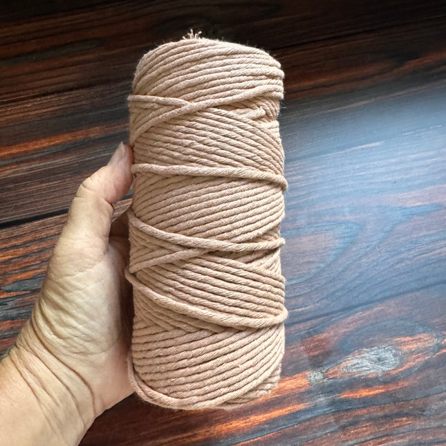Macrame 100% cotton yarn, various colors, 3 mm x 100 m