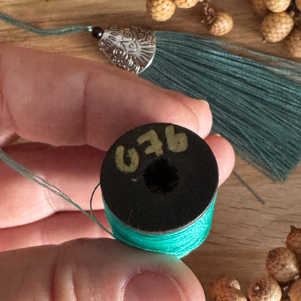 60 m x 0.3 mm Turquoise (076) | Tassel/Quast Yarn | DIY Jewelry Making