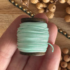 1 x 10 m Mint (042) | Ungewachstes Polyestergarn 1 mm für Mikro Makramee | Schmuckherstellung DIY