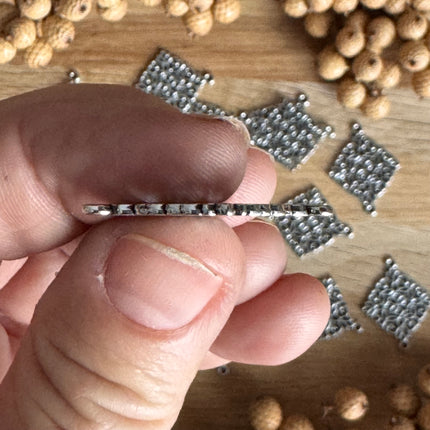 1 x Delicate jewelry connector - antique silver