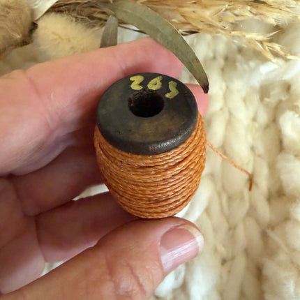 Karamell (203) | Linhasita® gewachstes Polyestergarn 1 mm | Verschiedene Längen | Für Schmuck