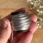 1 x Silberne Schmuck Kordel in Seidenoptik  | ø 1,2 mm x 10 m | Für Mikromakramee, Schmuck & DIY‘s