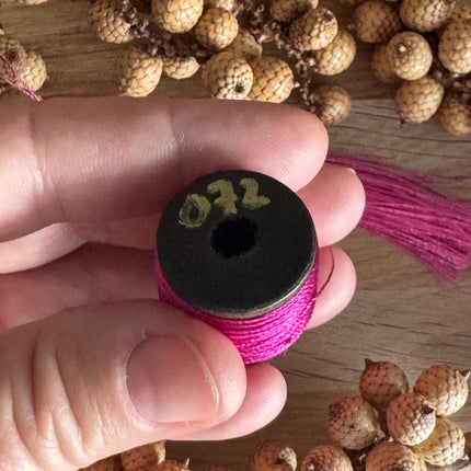 60 m x 0.3 mm Berry Red (072) | Tassel/Quast Yarn | DIY Jewelry Making