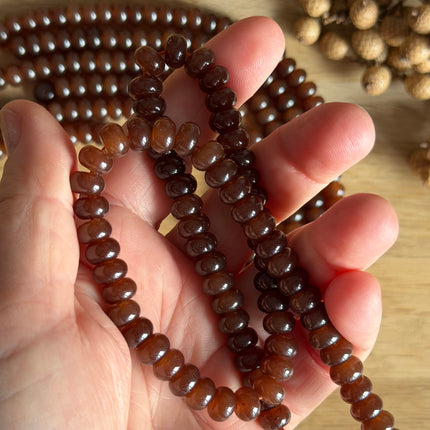 10 x Sonnenstein Perle - Braun - Makramee, Mikromakramee & DIY Schmuck