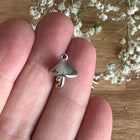 1 x Pilzanhänger Silber | 15 x 10 mm | Für Mikromakramee, Schmuck & DIY‘s