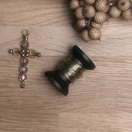 1 x 2 m Messingdraht 0,4 mm | Goldfarben | für Schmuck & Anhänger