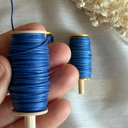 Deep Ocean – CT Point Farbset |  geflochtenes & gewachstes  Polyestergarn 1 mm | CT Point®| Mikromakramee Schmuckgarn