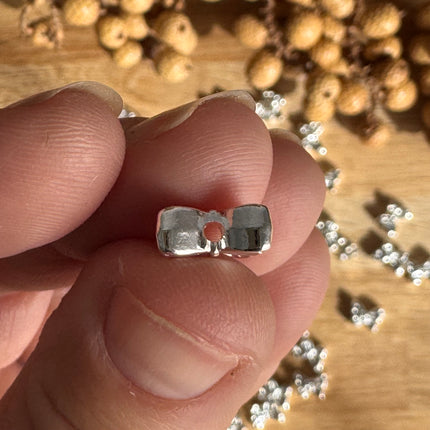 1 x Cute Silver Butterfly Connector | For Micromacrame, Jewelry, Bracelets &amp; DIYs