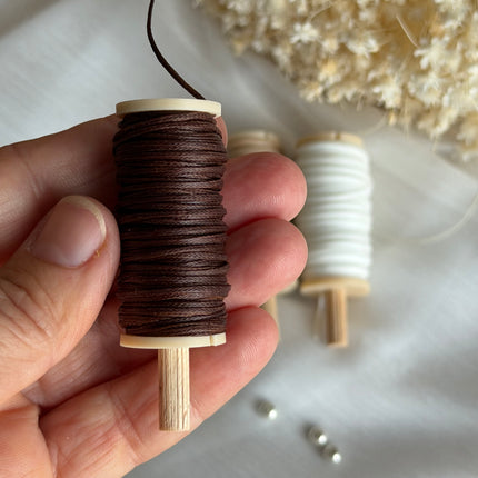 Natural Soul – CT Point Farbset |  geflochtenes & gewachstes  Polyestergarn 1 mm | CT Point®| Mikromakramee Schmuckgarn