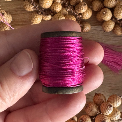 60 m x 0.3 mm Berry Red (072) | Tassel/Quast Yarn | DIY Jewelry Making