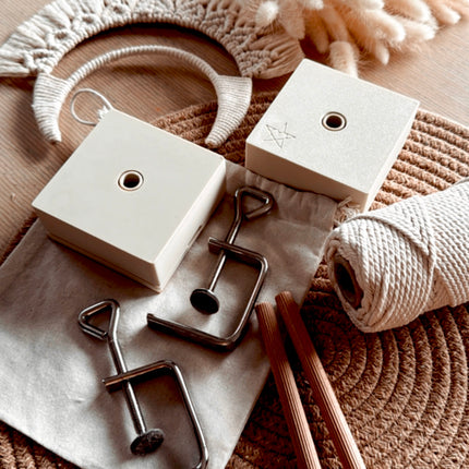 Measuring Stick 2 Go – The Revolution in Yarn Measurement for Macrame - GIFT: Cotton Bag 🎁