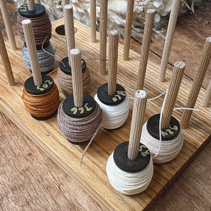 Baby STAR - Mikro Makramee Garnabroller  für kleine Rollen und Aufbewahrung