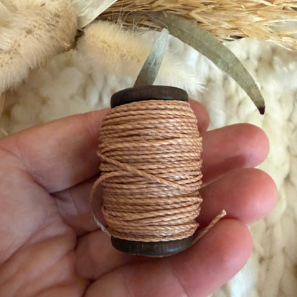 Cinnamon (167) | Linhasita® waxed polyester thread 1 mm | Various lengths | For jewelry making