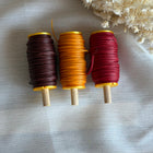 Indian Summer– CT Point Farbset |  geflochtenes & gewachstes  Polyestergarn 1 mm | CT Point®| Mikromakramee Schmuckgarn
