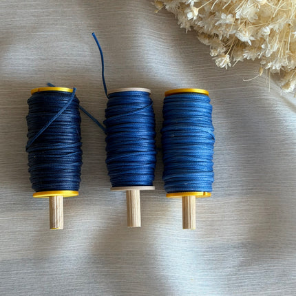 Deep Ocean – CT Point Farbset |  geflochtenes & gewachstes  Polyestergarn 1 mm | CT Point®| Mikromakramee Schmuckgarn