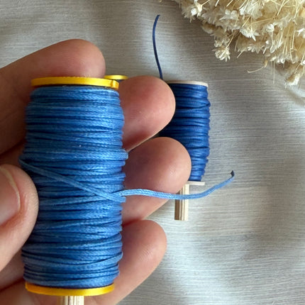 Deep Ocean – CT Point Farbset |  geflochtenes & gewachstes  Polyestergarn 1 mm | CT Point®| Mikromakramee Schmuckgarn